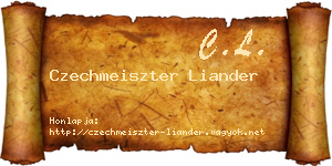 Czechmeiszter Liander névjegykártya
